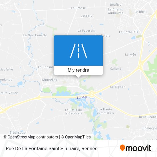 Rue De La Fontaine Sainte-Lunaire plan