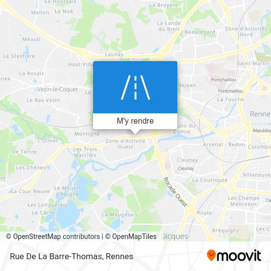 Rue De La Barre-Thomas plan