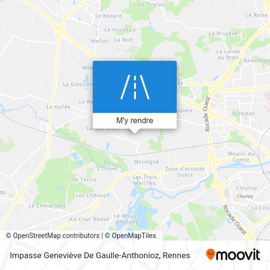 Impasse Geneviève De Gaulle-Anthonioz plan