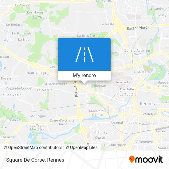 Square De Corse plan