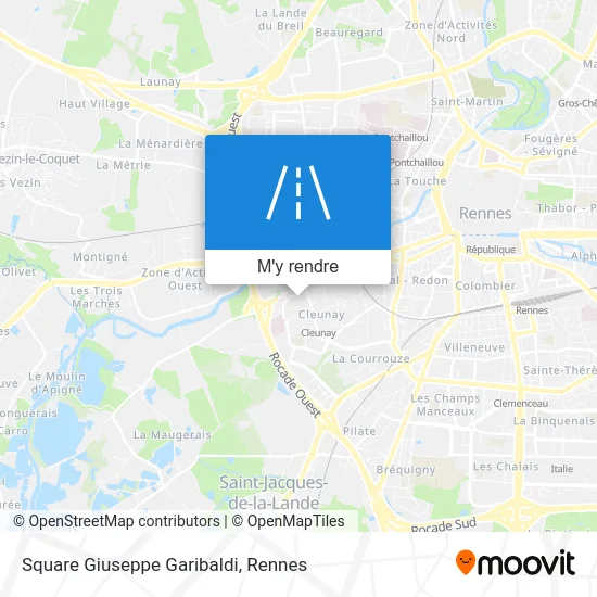 Square Giuseppe Garibaldi plan