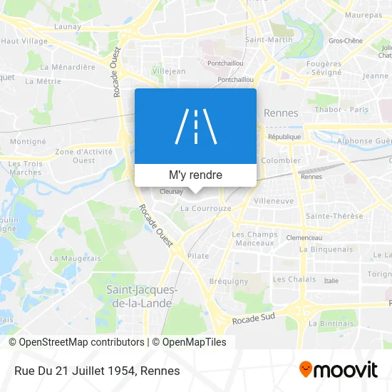 Rue Du 21 Juillet 1954 plan