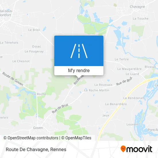 Route De Chavagne plan