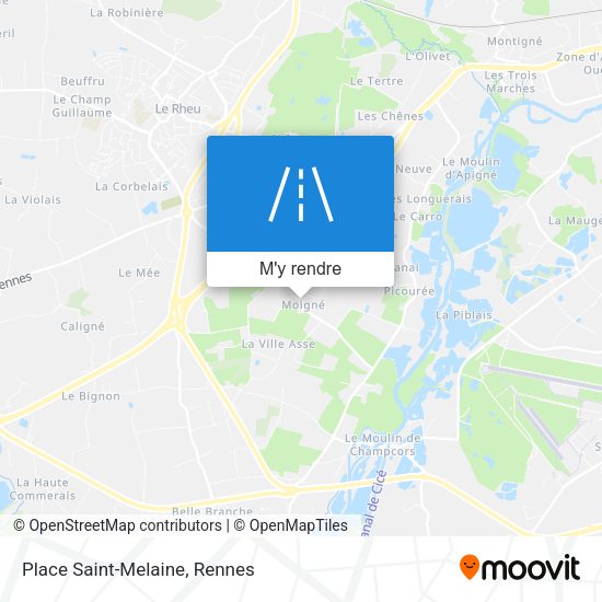 Place Saint-Melaine plan
