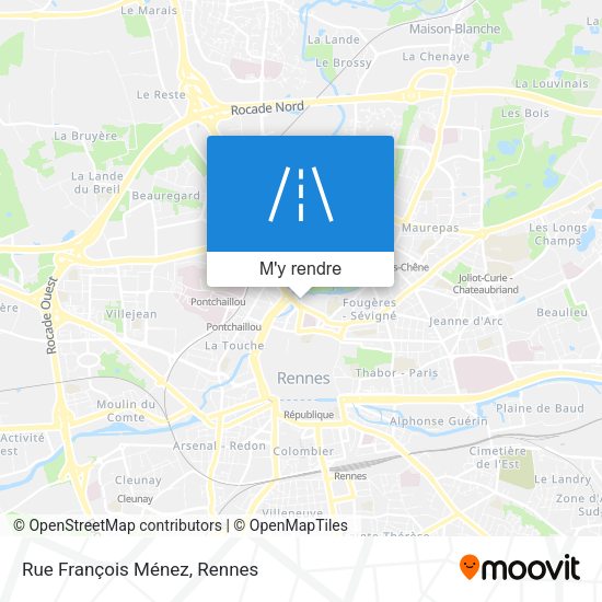 Rue François Ménez plan