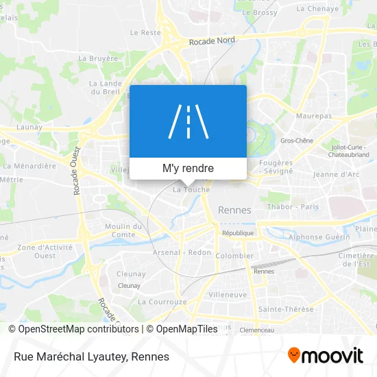 Rue Maréchal Lyautey plan