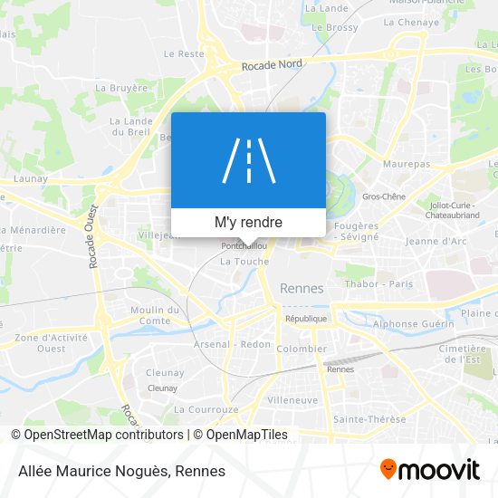 Allée Maurice Noguès plan