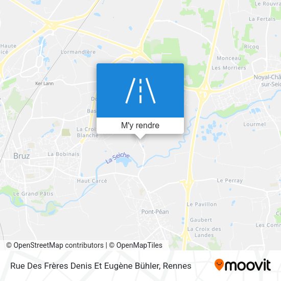 Rue Des Frères Denis Et Eugène Bühler plan
