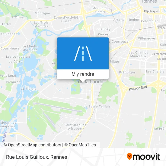 Rue Louis Guilloux plan