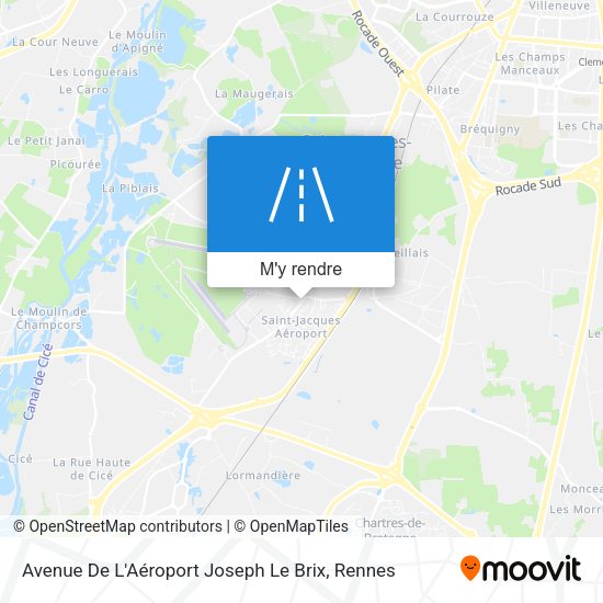 Avenue De L'Aéroport Joseph Le Brix plan