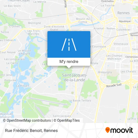 Rue Frédéric Benoit plan