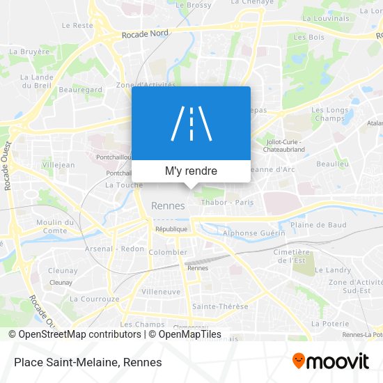 Place Saint-Melaine plan