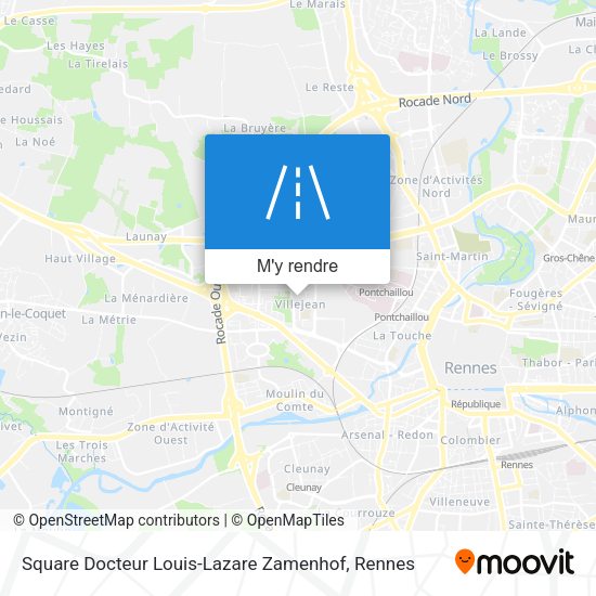 Square Docteur Louis-Lazare Zamenhof plan