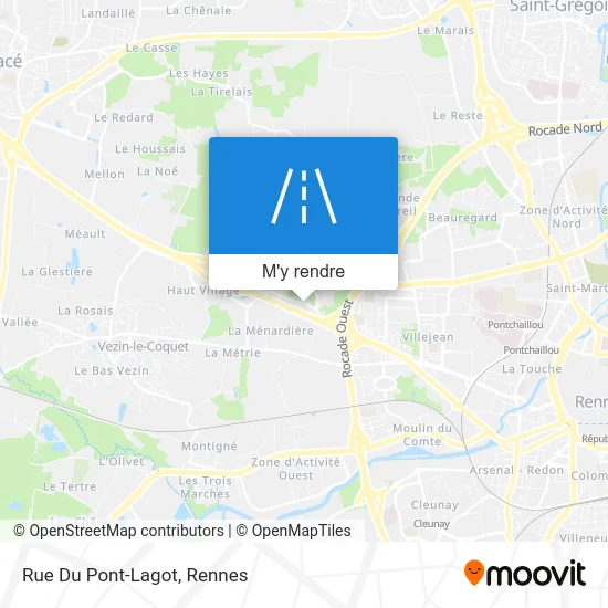 Rue Du Pont-Lagot plan