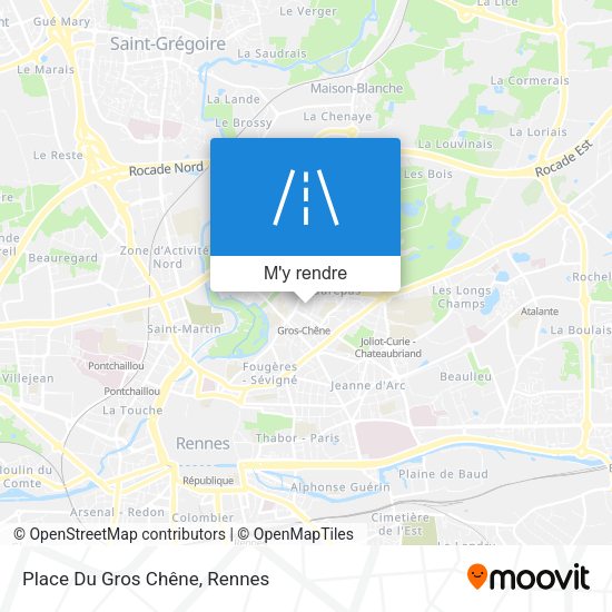 Place Du Gros Chêne plan
