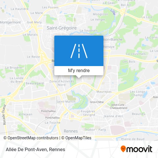 Allée De Pont-Aven plan