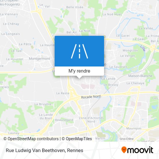 Rue Ludwig Van Beethoven plan