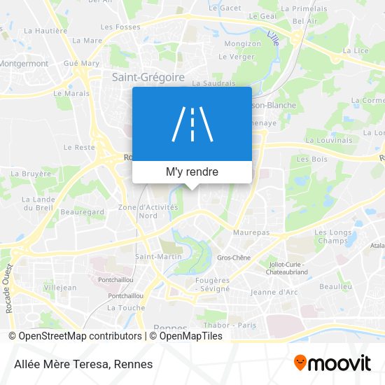 Allée Mère Teresa plan