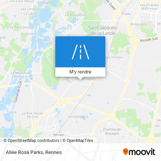 Allée Rosa Parks plan