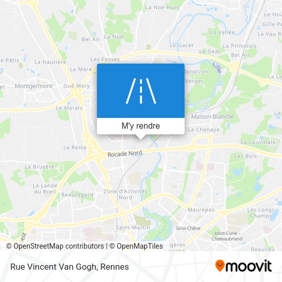 Rue Vincent Van Gogh plan