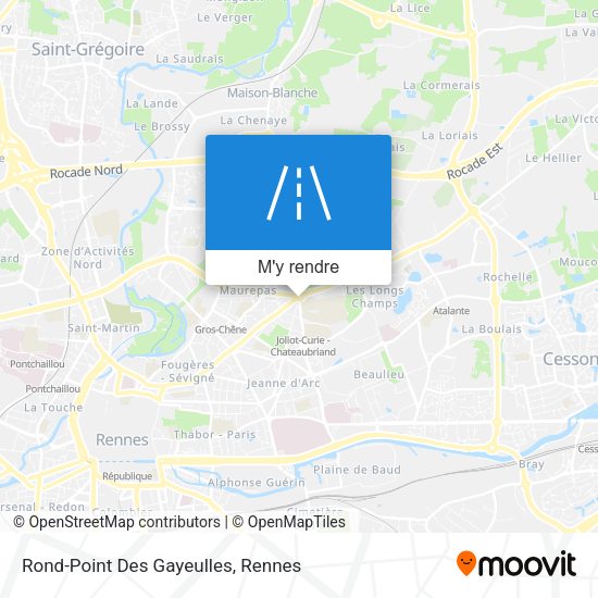 Rond-Point Des Gayeulles plan