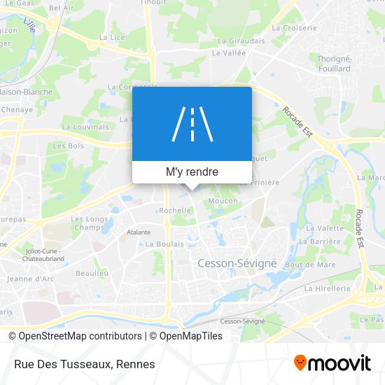 Rue Des Tusseaux plan