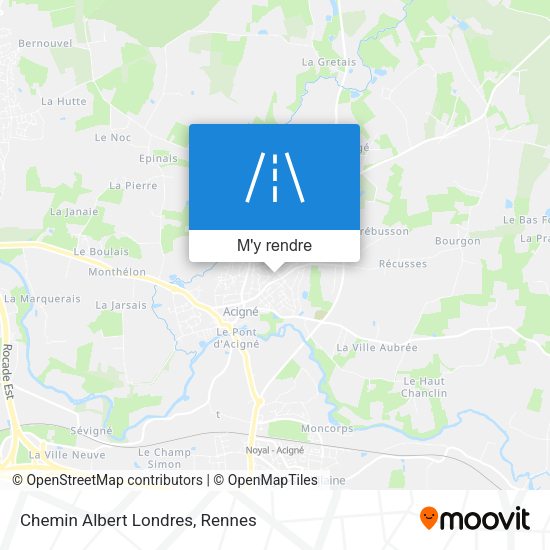 Chemin Albert Londres plan