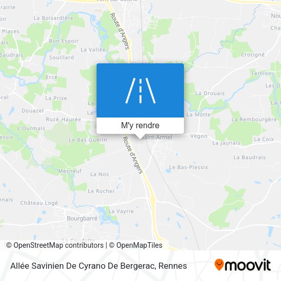 Allée Savinien De Cyrano De Bergerac plan