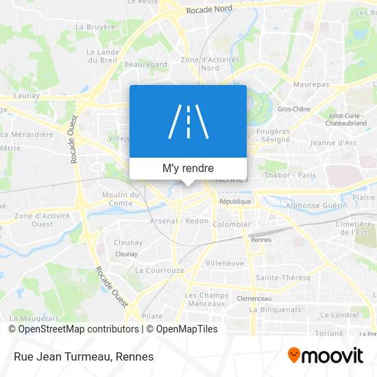 Rue Jean Turmeau plan