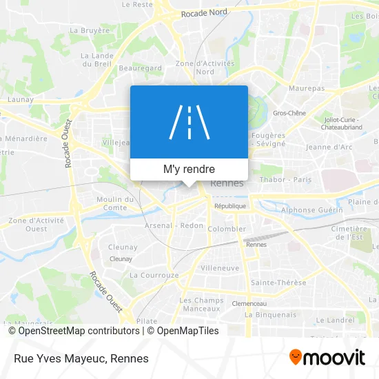Rue Yves Mayeuc plan