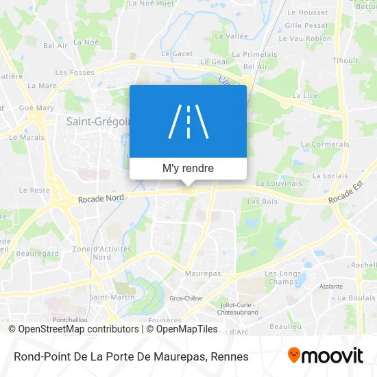Rond-Point De La Porte De Maurepas plan