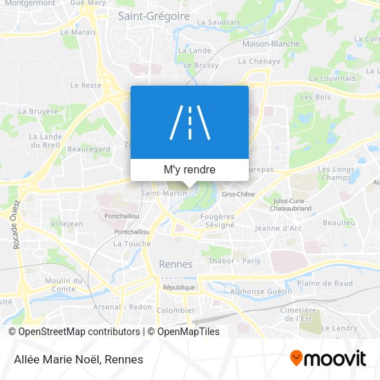 Allée Marie Noël plan