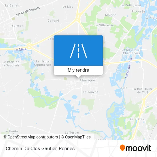 Chemin Du Clos Gautier plan