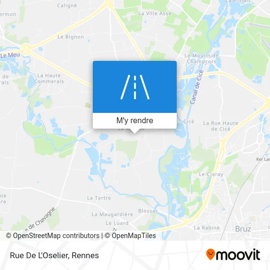 Rue De L'Oselier plan