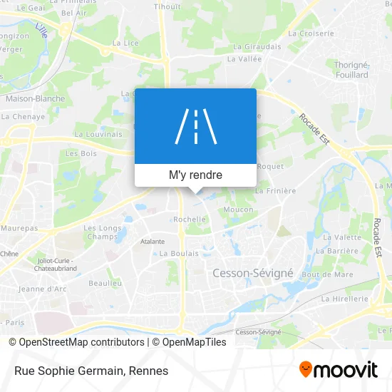 Rue Sophie Germain plan