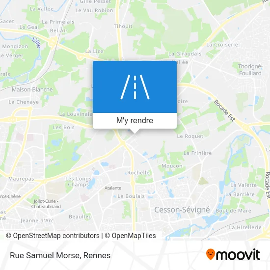 Rue Samuel Morse plan
