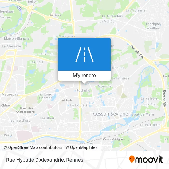 Rue Hypatie D'Alexandrie plan