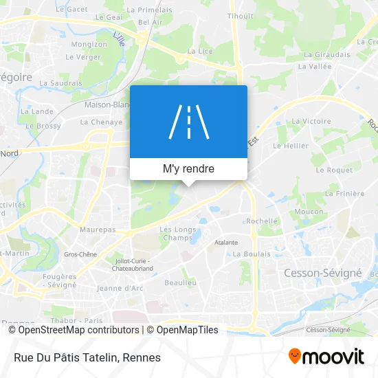 Rue Du Pâtis Tatelin plan