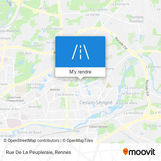 Rue De La Peupleraie plan