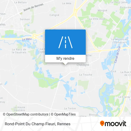 Rond-Point Du Champ Fleuri plan