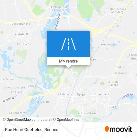 Rue Henri Queffélec plan