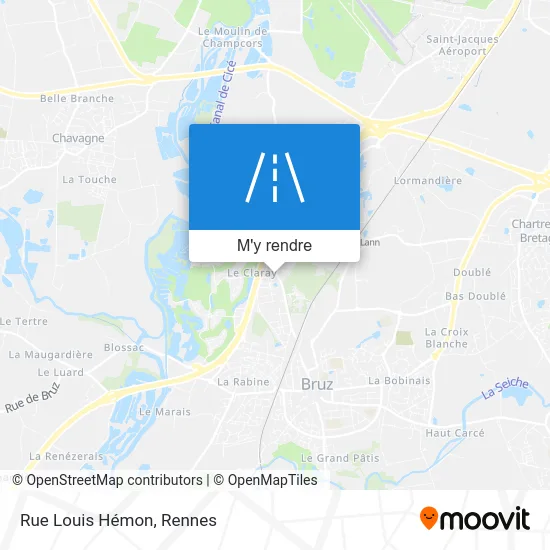 Rue Louis Hémon plan