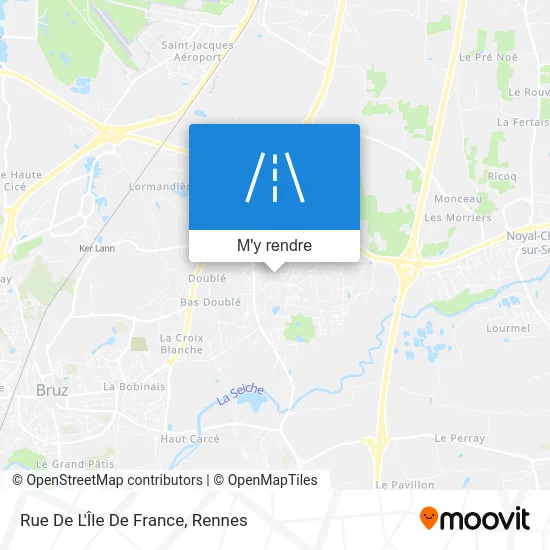 Rue De L'Île De France plan