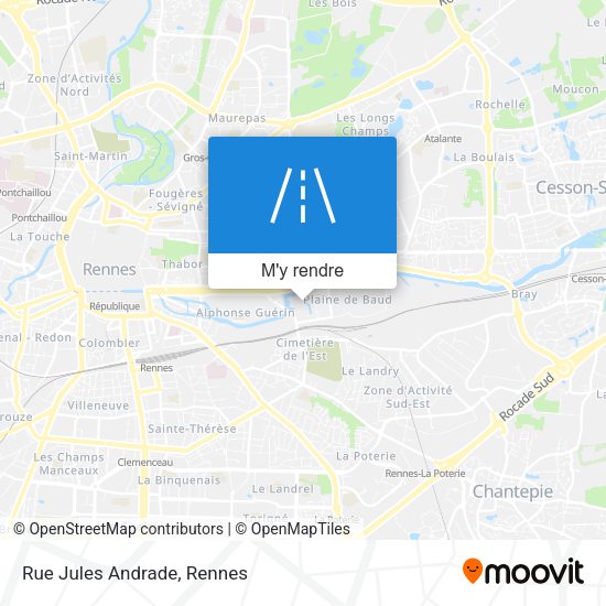 Rue Jules Andrade plan