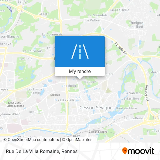 Rue De La Villa Romaine plan