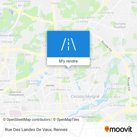Rue Des Landes De Vaux plan