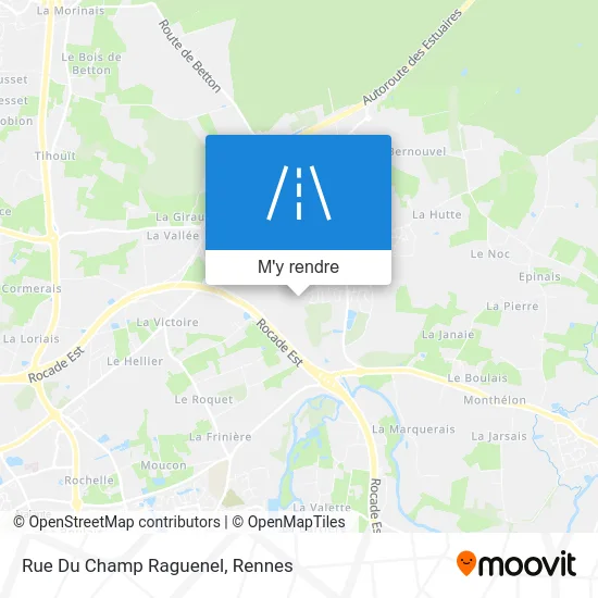 Rue Du Champ Raguenel plan