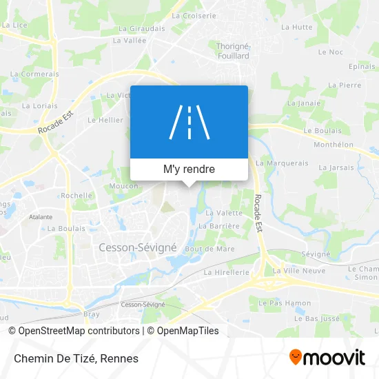 Chemin De Tizé plan