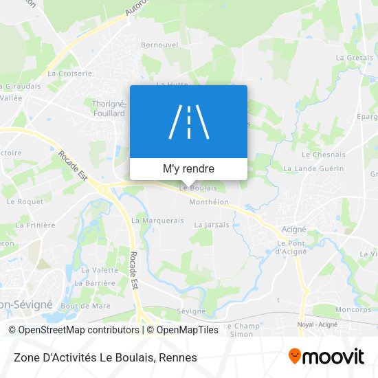 Zone D'Activités Le Boulais plan