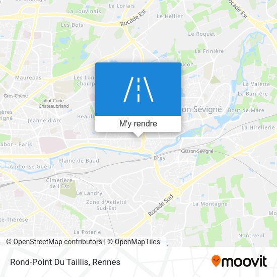 Rond-Point Du Taillis plan